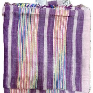 Colorful Striped Scarf NWOT